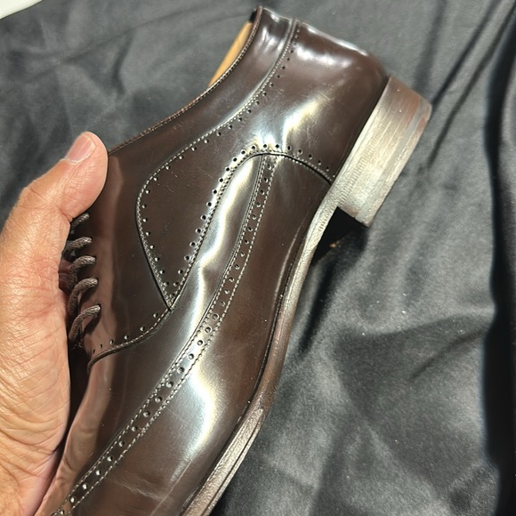 Mezlan Custom Courtenay Leather Wingtip Oxfords 10.5 - Picture 2 of 8